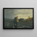 La route orageuse - Leonid Ivanovich Solomatkin — framed artwork on a wall