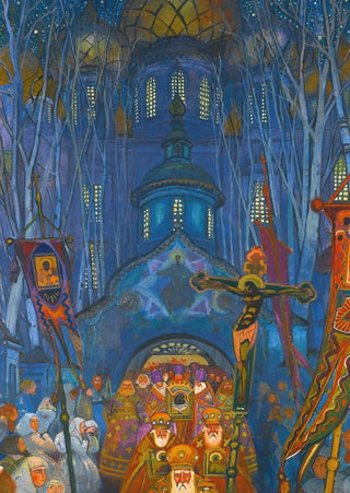 Night of Easter - Leonid Mikhailovich Brailovsky — artwork view