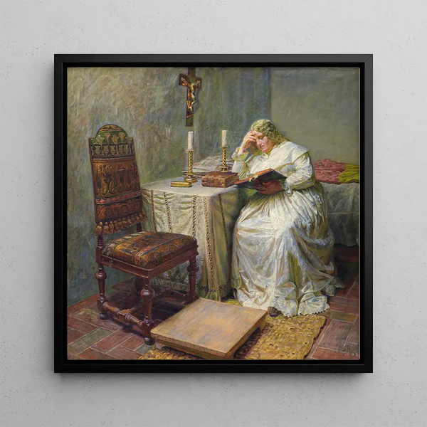 Léonora Christina at Blåtrn - Kristian Zahrtmann — framed artwork on a wall