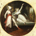 Léonore discovers Alonzo's dagger - Henry Fuseli — displayed in an interior