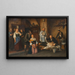 Une victime de sa profession, chasseur blessé par un braconnier - Leopold Bara — framed artwork on a wall