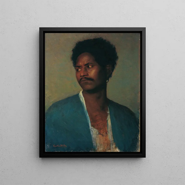 a Nubian - Leopold Carl Müller — framed artwork on a wall