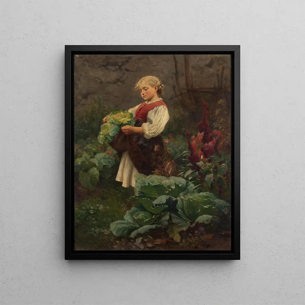 The Housekeeper - Leopold Carl Müller — framed artwork on a wall