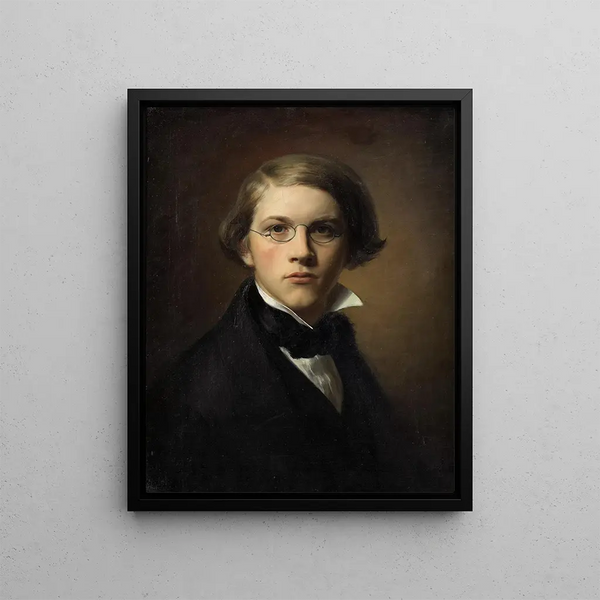Self-portrait Painting - Leopold Carl Müller — framed artwork on a wall