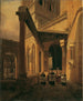 Vue d'un couloir à colonnes dans le temple de Diane à Spalato - Leopold Ernst — artwork view
