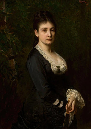 Portrait of Mina Fajans 1841-1933 - Leopold Horowitz — artwork view