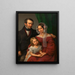 Family Lőssl - Leopold Kupelwieser — framed artwork on a wall