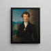 Franz von Schober, poet, librettist and actor - Leopold Kupelwieser — framed artwork on a wall
