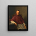 Josef Spendou, priest and educator - Leopold Kupelwieser — framed artwork on a wall