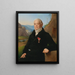Portrait painting of Anton Ritter Mantz von Mariensee, Mantua 1757-1830, Bad Ischl, owner of a mine and a foundry in Bucovina - Leopold Kupelwieser — framed artwork on a wall