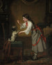 Girl with a dog - Leopold Löffler — artwork view