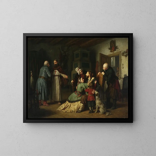 Return from Slavery - Leopold Löffler — framed artwork on a wall