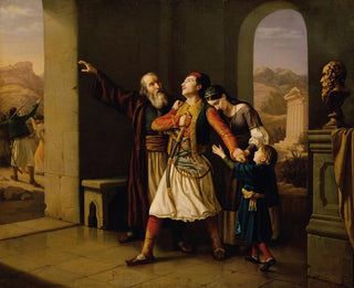 a Greek warrior saying farewell - Leopold Loeffler — artwork view