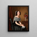 Portrait of a woman - Leopold Löffler — framed artwork on a wall