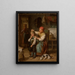 Preparation for School - Leopold Löffler — framed artwork on a wall