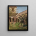 Garden with Flowers of the Monastery - Leopold Munsch — framed artwork on a wall