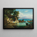 Bay at Abbazia - Leopold Munsch — framed artwork on a wall