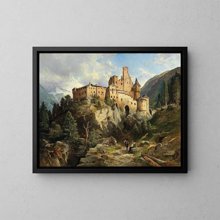 Château de Taufers - Leopold Munsch — framed artwork on a wall
