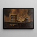 L'incendie du théâtre Treumann le 9 juin 1863 - Leopold Munsch — framed artwork on a wall