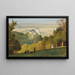Vue du Kahlenberg vers le Leopoldsberg - Leopold Munsch — framed artwork on a wall
