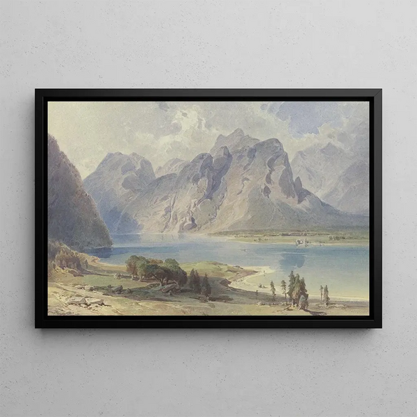Königssee - Leopold Rottmann — framed artwork on a wall