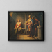Ludwig the Bavarian announces to Frederick the Fair in 1314 his release and offers him the co-principality - Leopold Schulz — framed artwork on a wall