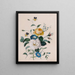 Flower Ensemble Painting - Leopold Zinggler — framed artwork on a wall