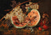 Still life with watermelon and grapes - Leopold Zinngger — artwork view