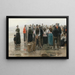 A gathering of fishermen - Leopold von Kalckreuth the Younger — framed artwork on a wall
