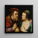Les Amants inégaux - Cornelis Cornelisz Van Haarlem — framed artwork on a wall