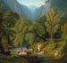 Les Baigneurs Souvenir des rives de la rivière Anio à Tivoli - Théodore Caruelle d'Aligny — artwork view