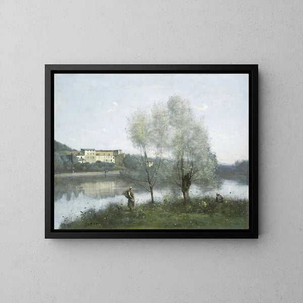 Reproduction of the painting of Les Baigneuses de Ville-d'Avray - Jean-Baptiste Camille Corot