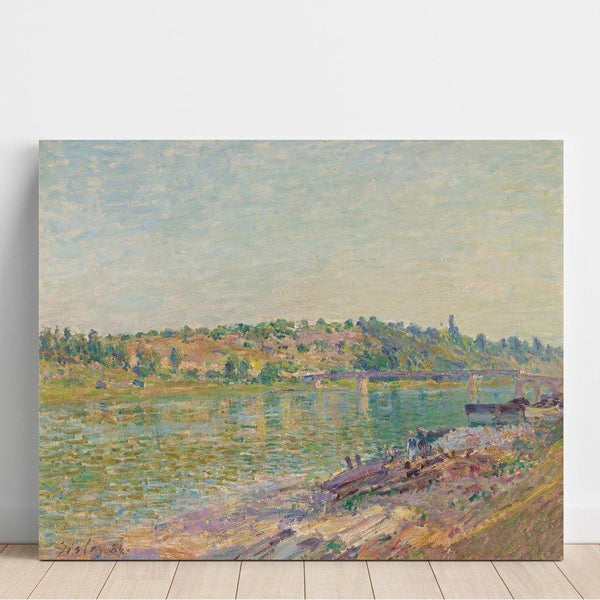 Reproduction of the painting of Les Coteaux de La Celle-sous-Moret, Vus de Saint-Mammès - Alfred Sisley
