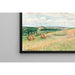 Reproduction of the painting of Les Coteaux de Thierceville, Meules, Berger et Troupeau - Camille Pissarro