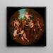 Les Cupides forgerons - Charles-Antoine Coypel — framed artwork on a wall