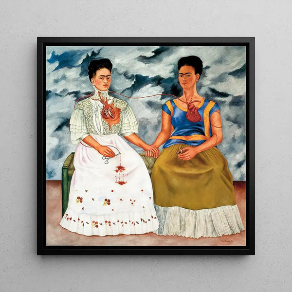 Reproduction of the painting Les Deux Fridas - Frida Kahlo