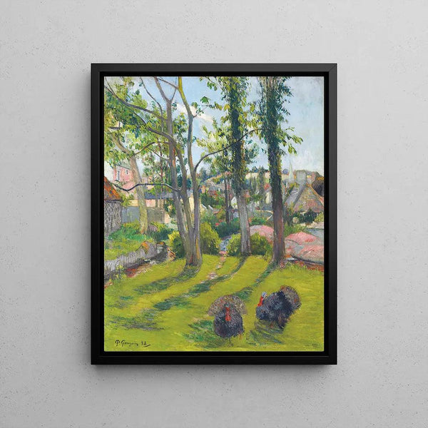 Reproduction of the painting of The Turkeys, Pont-Aven by Paul Gauguin