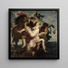 Les Filles de Léukyppe - Franz von Lenbach — framed artwork on a wall