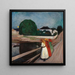 Les Filles sur le Pont - Edvard Munch — framed artwork on a wall