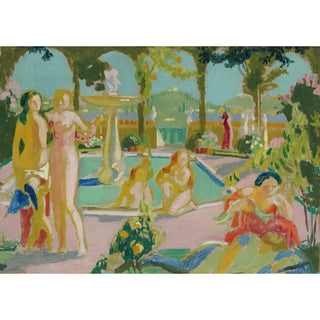 Les Jardins d'Armide, Esquisse - Maurice Denis | Reproduction Tableau Décoration murale affiche copie