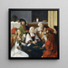 Les Joueurs de cartes - After Lucas van Leyden — framed artwork on a wall