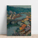 Reproduction of the painting of Les Maisons Sur La Rivière - Henri Le Sidaner