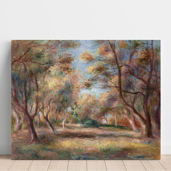 Reproduction of the painting of Les Oliviers à Cagnes - Pierre-Auguste Renoir
