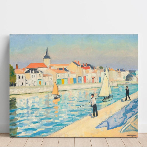 Reproduction of the painting Les Pêcheurs à la ligne, La Chaume - Albert Marquet