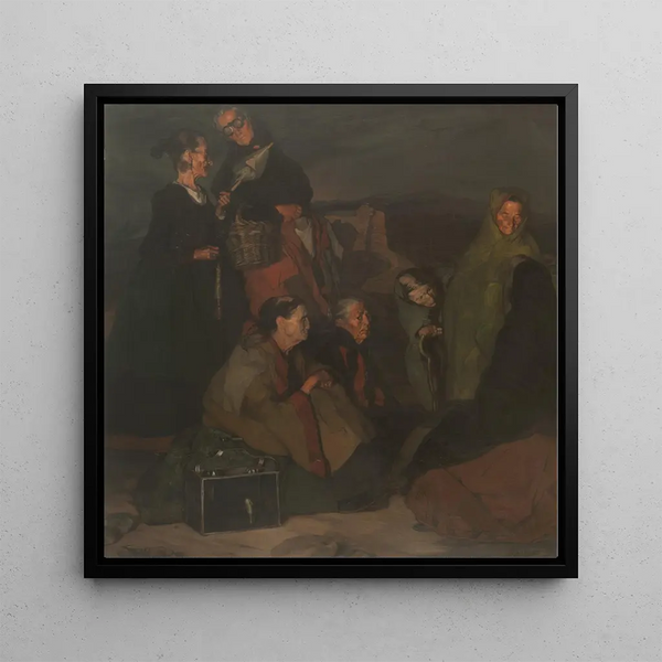 Les Sorcières de San Millán - Ignacio Zuloaga — framed artwork on a wall
