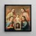 The Trinity of Earth and Heaven - Alonso López De Herrera — framed artwork on a wall