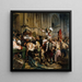 The Victors of the Bastille in front of the Town Hall, July 14, 1789 - Paul Delaroche — framed artwork on a wall