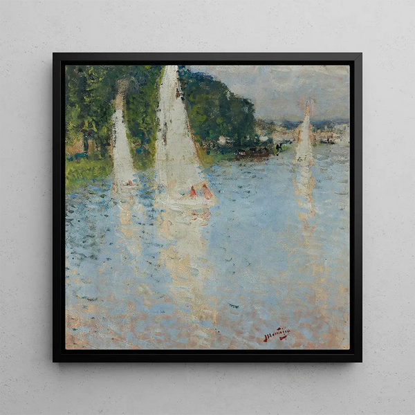 Les Voiliers - Pierre Eugène Montézin — framed artwork on a wall