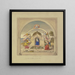 The angels carry the house of the Holy Family of Nazareth in Loreto - Ludwig Sigismund Ruhl — framed artwork on a wall