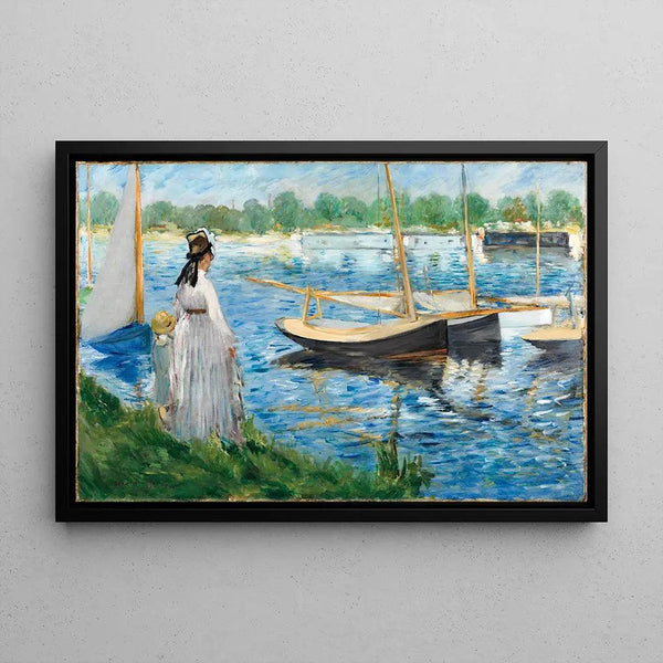 Reproduction of the painting Les bords de la Seine à Argenteuil - Edouard Manet
